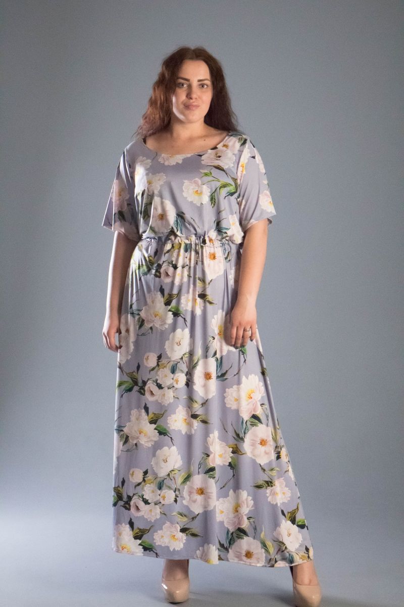 Летнее платье большого размера Южи 000-520 - Victorya-Shop.com