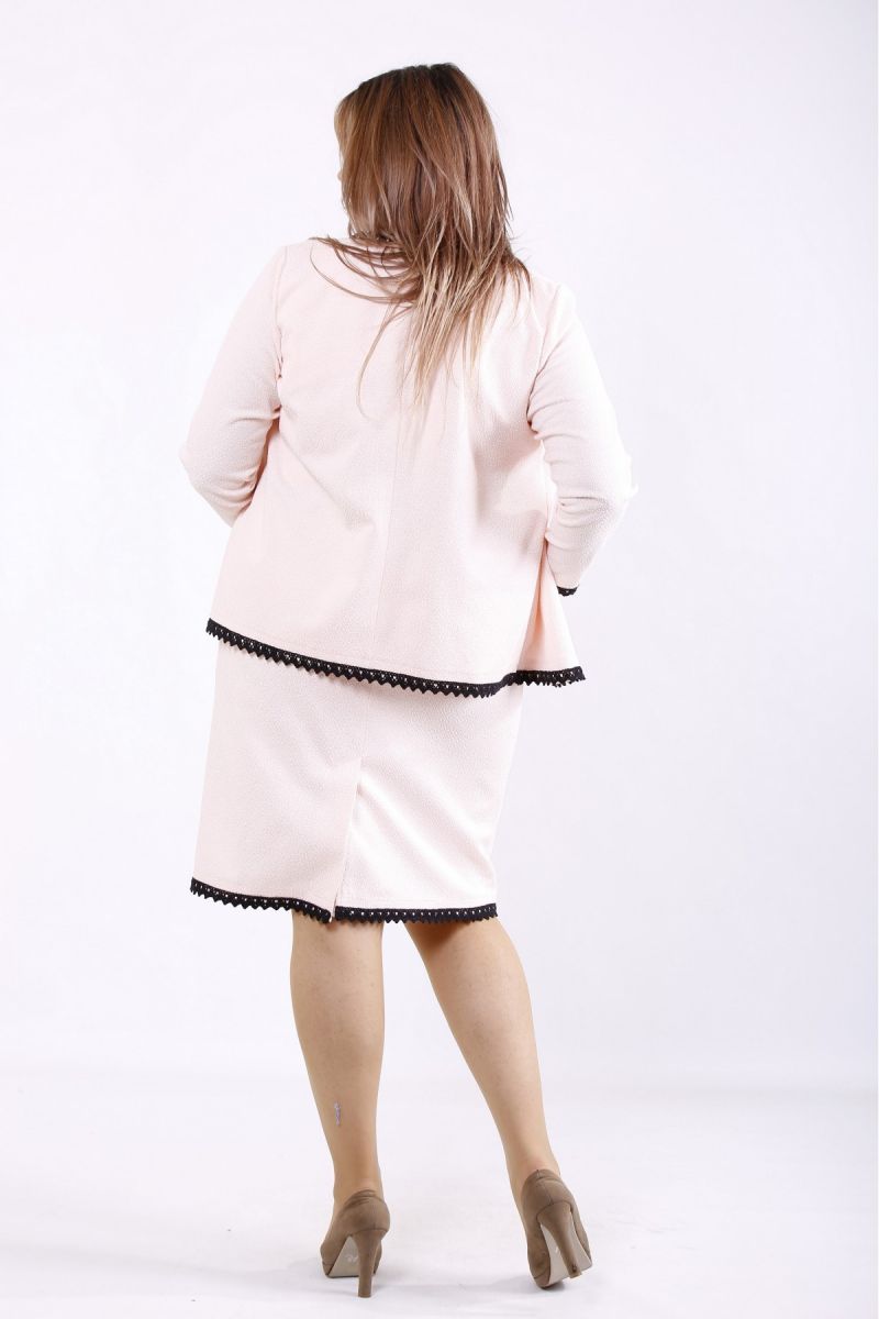 Нарядный костюм: платье и жакет розовый  00-133659 - Victorya-Shop.com