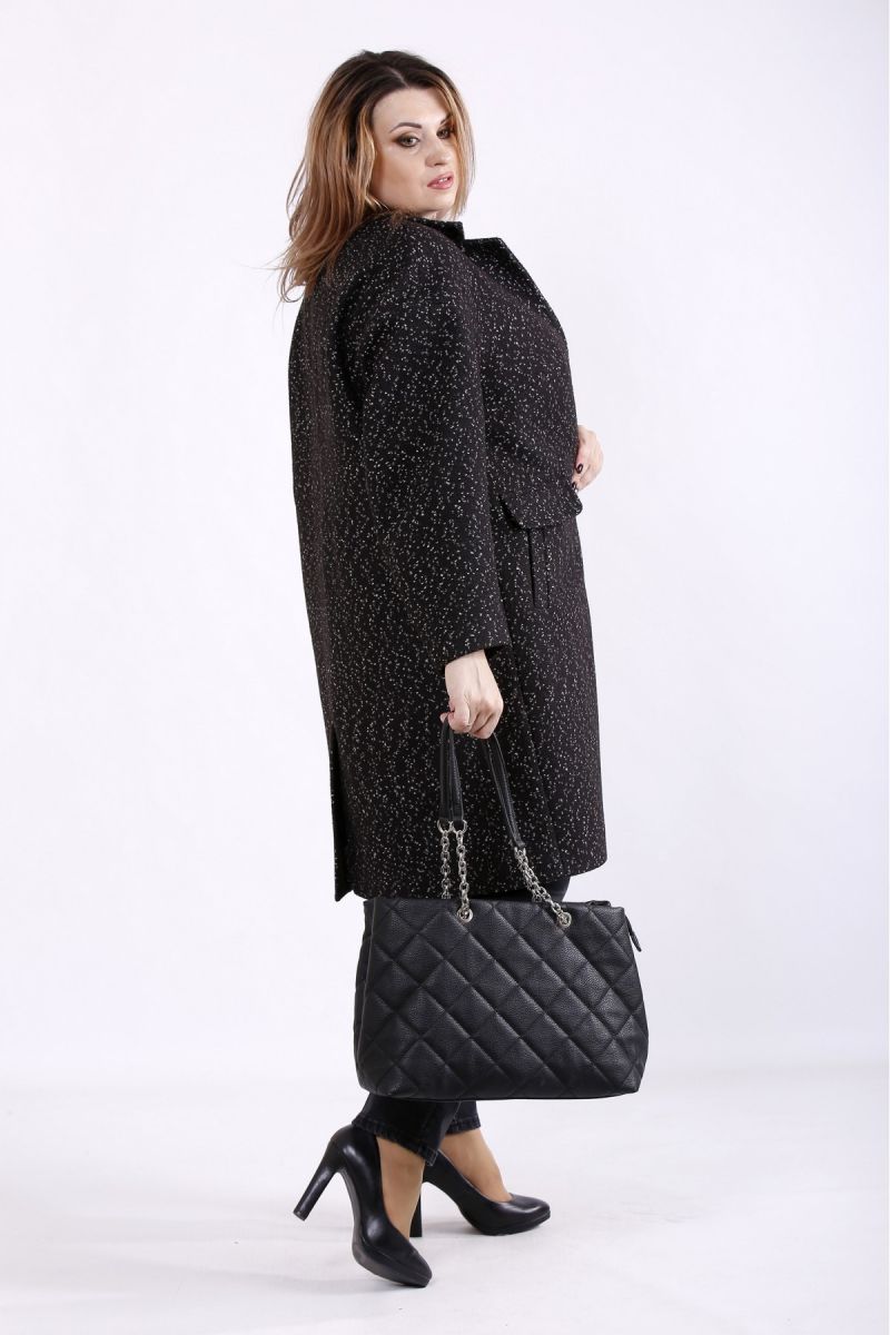 Пальто практичное и удобное черный 00-133669 - Victorya-Shop.com