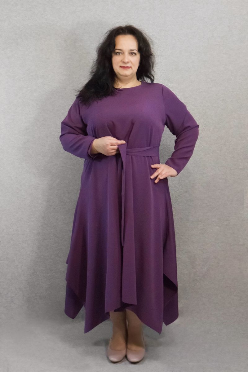 Платье большого размера нарядное Шарм 000-639 - Victorya-Shop.com