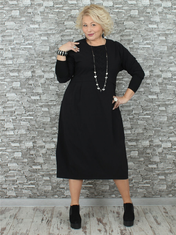 Платье большого размера Рокки  000-380 - Victorya-Shop.com