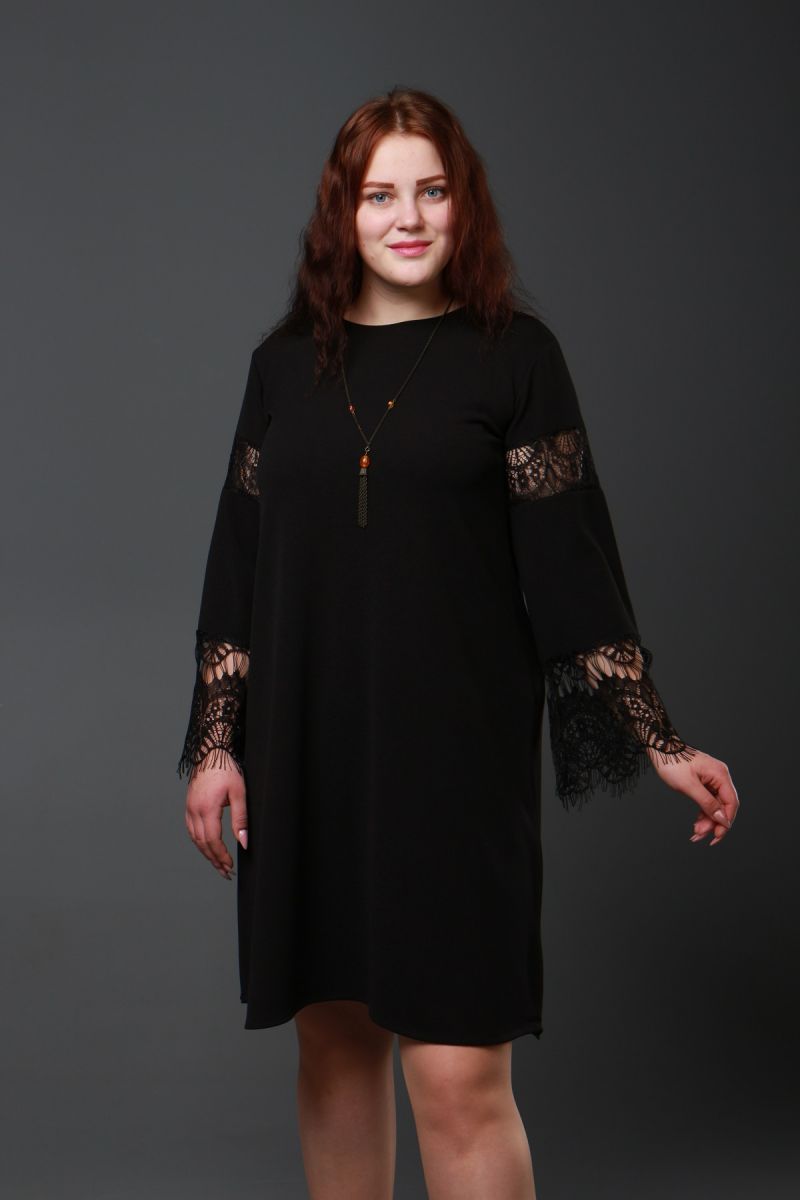 Платье большого размера Вамп Возможна коррекция длины 000-328 - Victorya-Shop.com