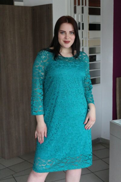 Платье из гипюра большого размера 00-133510 - Victorya-Shop.com