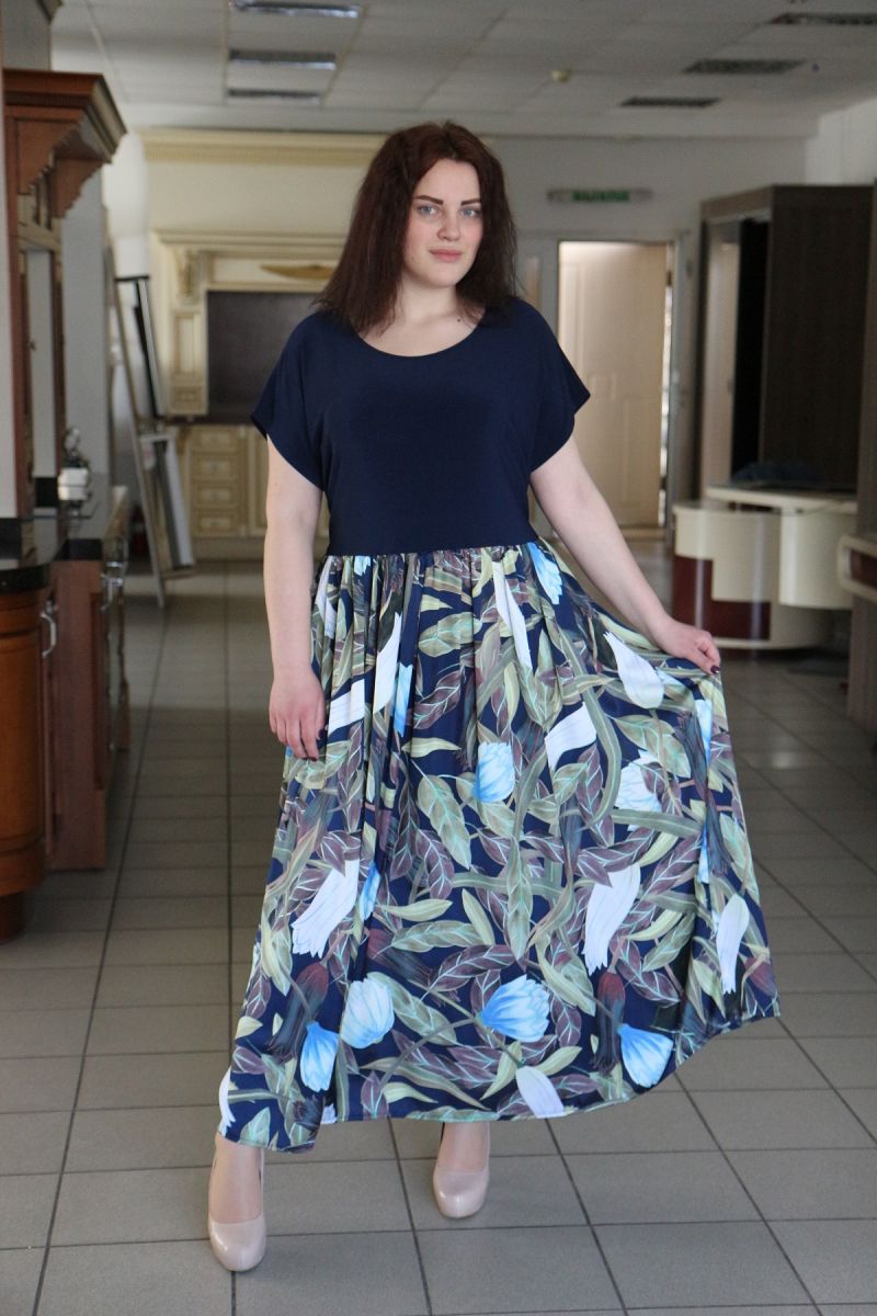 Платье летнее большого размера Восторг 000-501 - Victorya-Shop.com
