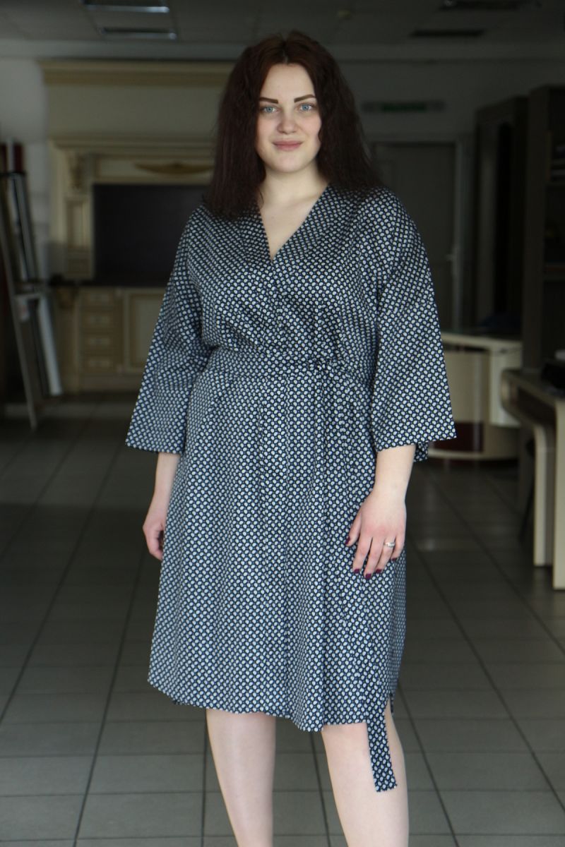 Платье рубашка большого размера 00-133677 - Victorya-Shop.com