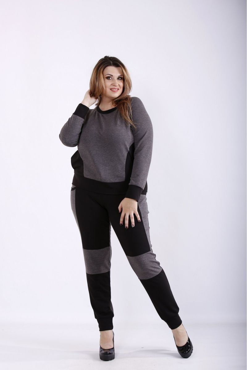 Спортивный костюм с темно-серый  00-133697 - Victorya-Shop.com