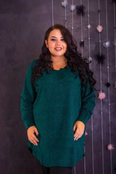 Туника ангора арктика люкс  цвет красный 00-479 з - Victorya-Shop.com