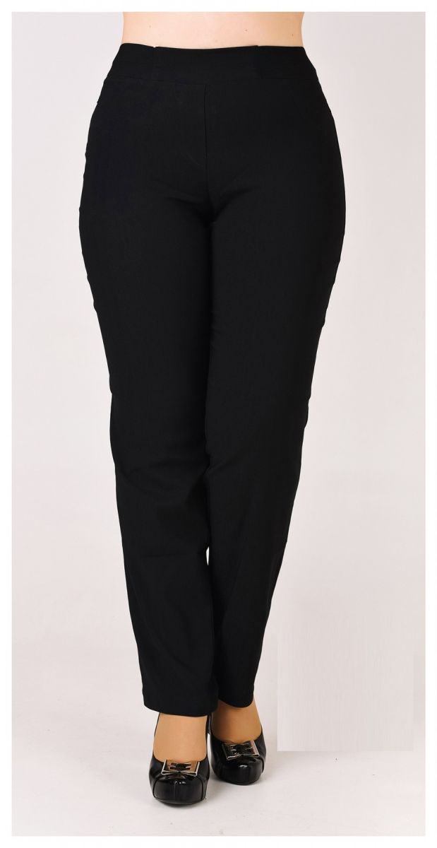 Женские брюки для полных бенгалин доступно в цвете 000-670 - Victorya-Shop.com